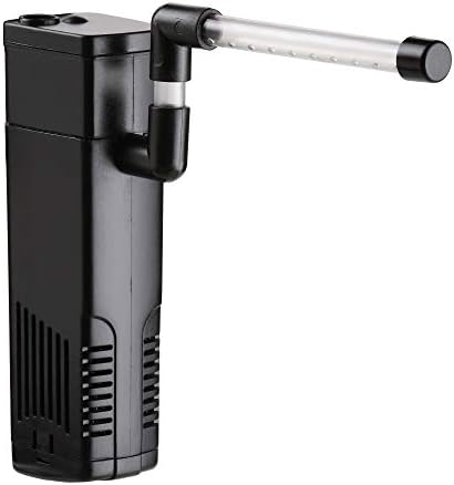 NICREW Aquarium Internal Filter, Submersible Power Filter with Multiple Function for Fish Tanks 5-10 Gallon, 53 GPH, 5W