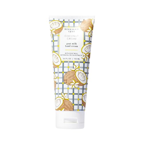Beekman 1802 Pure Goat Milk Hand Cream - 3.4 oz - Moisturizing Lotion for Dry Skin - Anti-Aging Hydration - Good for Sensitive Skin - Cruelty Free - Packaging May Vary
