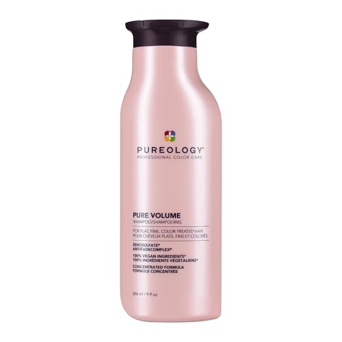 Pureology Pure Volume Shampoo | For Flat, Fine, Color-Treated Hair | Adds Lightweight Volume and Body | Clarifies Buildup | Sulfate-Free | Vegan