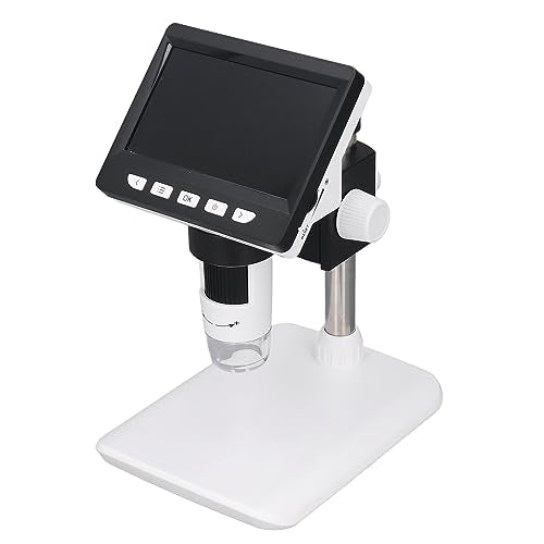 LCD Digital Microscope, LCD Digital Microscope Video Microscope, Digital Electron Microscope 4.3in 1000x 2MP USB Microscope Industrial Repair Inspection Tool