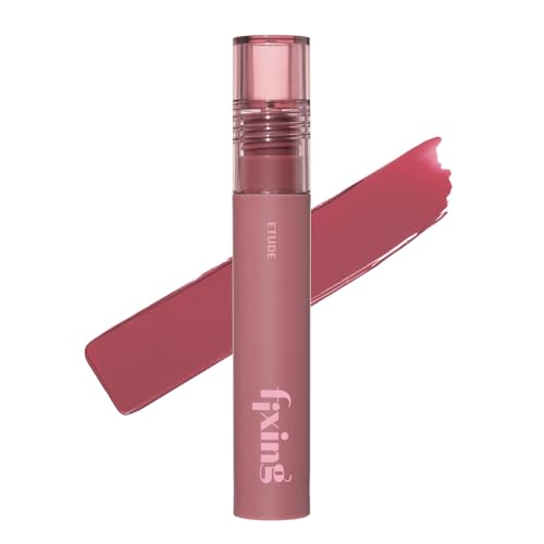 ETUDE Fixing Tint #15 Woody Pink (4g) | Long Lasting High Pigmented Liquid Lipstick | Waterproof Lightweight Matte Finish Lip Stain | Full Coverage | Korean Makeup, Kbeauty
