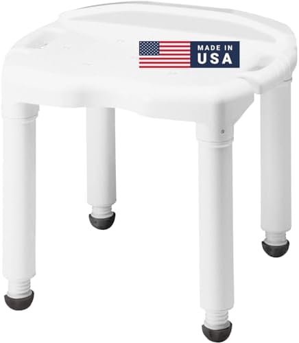 Carex Universal Bath Seat and Shower Chair, Heavy Duty Shower Bench for Bathtub, Safety Bath Seat Stool for Seniors and Disabled, Supports up to 400 lbs, Adjustable Height Shower Bench for Inside Tub
