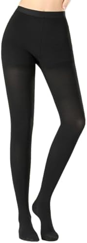 Medical Compression Pantyhose For Women & Men,20-30mmHg Graduated Support Hose Tights,Opaque Close Toe Waist High Compression Stockings For Athletic,Flight,Travel Use