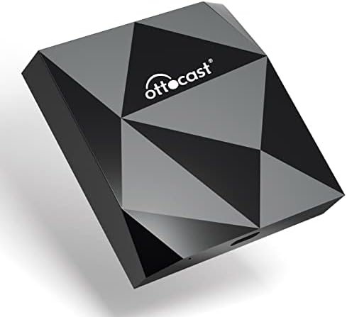 OTTOCAST Wireless CarPlay Adapter for iPhone - 2024 Newest Upgrade Wired to Wireless Carplay Dongle - No Delay,Plug & Play,Support Online Update