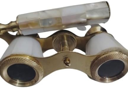 Antique White Binoculars with Fully Coated Optics – Vintage Survival Binoculars for Adults | Fully Functional Unisex Design