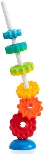 Fat Brain Toys SpinAgain, Baby Stacking & Spinning Toys for Toddlers Ages 1+