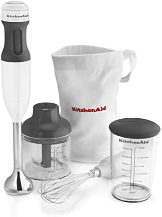 KitchenAid KHB2351WH Pro Line Hand Blender, 2 Speed, White