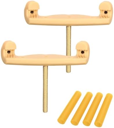 LMS Universal Extra Long Fork for Violin Shoulder Rest 4/4 3/4 Full Size, Replacement for Violin Viola Fiddle Shoulder Rest Extra-Long Feet, 1.5 inch (Khaki)