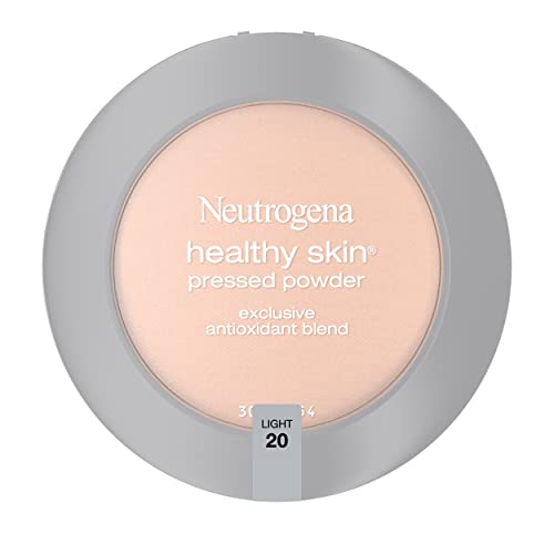 Neutrogena Healthy Skin Pressed Makeup Powder Compact with Antioxidants & Pro Vitamin B5, Evens Tone, Minimizes Shine & Conditions, Light 20.34 oz