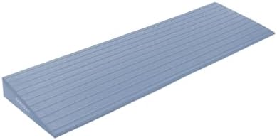 Threshold Ramp for Doorways 2" Rise- Odorless Indoor Entry Ramp- Non-Slip& Cuttable Handicap Ramp for Wheelchairs, Robot Vacuum Cleaners, Scooters, Strollers- Fog Blue- 2″Rise (31.5″×8.7″)