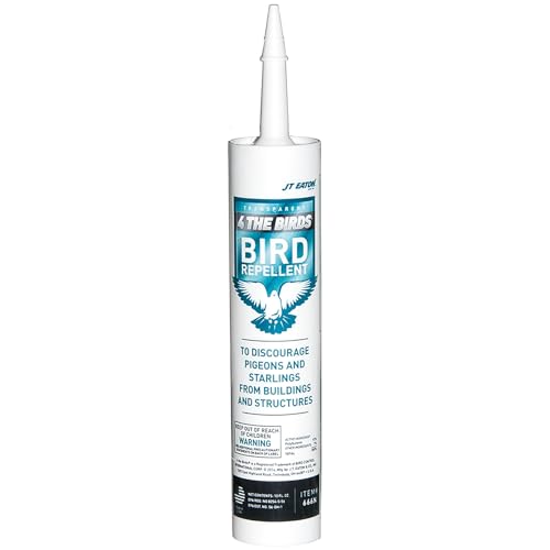 JT Eaton 666N 4 The Birds Bird Repellent Gel, 10 oz Caulking Tube, Non-Toxic, Pack of 12