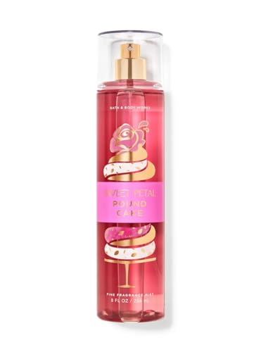 Bath & Body Works Fine Sweet Petal Poundcake Fragrance Body Spray Mist 8 fl oz / 236 mL (Sweet Petal Poundcake)