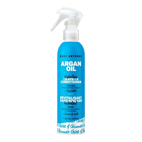 Marc Anthony Argan Oil Leave-In Conditioner - Lightweight Hydrating Conditioner for All Hair Types, Moisturizes, Strengthens & Detangles for Softer, Smoother Hair - Prevents Split-Ends & Breakage