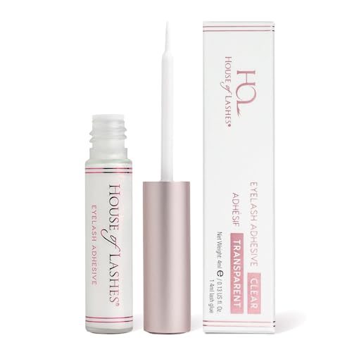 House of Lashes Eyelash Glue - Latex-Free Eyelash Glue for Sensitive Eyes - Effective for All Day Wear Clear Lash Glue for Strip Lashes, 2 Count