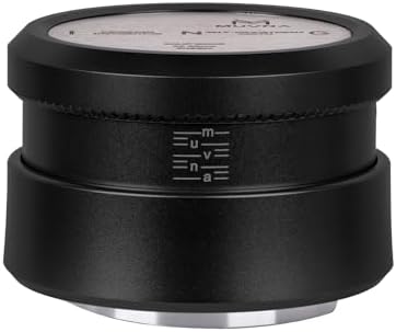 53.3mm Espresso Distributor, Slow Rebound Espresso Coffee Leveler Tool with Stainless Steel 2 Blade Base, Fits 54mm Breville Blttomless Portafilters(Black)