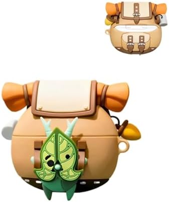 Silicone Korok Case Compatible with Airpods Pro/Pro 2nd Generation with Keychain, Cute Anime Yahaha Shockproof Protective Cover for Kids for Airpods Pro 2