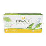 Organyc - 100% Certified Organic Cotton Tampons - No Applicator, Free from Chlorine, Perfumes, Rayon, and Chemicals 192 Count, Regular Flow (Pack of 12)