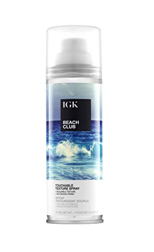 IGK BEACH CLUB Touchable Texture Spray | Hold + Volume + Lightweight | Vegan + Cruelty Free |