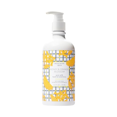 Beekman 1802 Goat Milk Lotion - Hydrates, & Softens Dry Skin, Body and Hand Lotion - With Shea Butter & Jojoba Oil - Lightweight, Non-Greasy, Cruelty-Free - Packaging May Vary