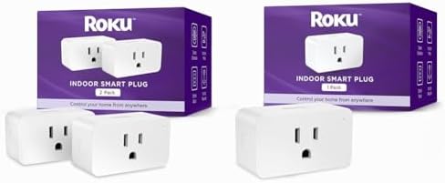 Bundle of Roku Smart Home Indoor Smart Plug, 2-Pack - WiFi Smart Plugs Compatible with Alexa & Google Assistant, No Hub Required + Roku Smart Home Indoor Smart Plug, 1-Pack