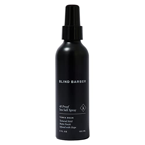 Blind Barber 40 Proof Sea Salt Spray for Men - Texture Spray for Hair Volume, Off The Beach Waves & Matte Natural Finish - Water Based Texturizing Spray (5 Oz)