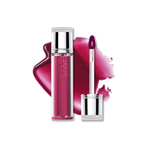 Espoir Couture Lip Tint Glaze #20 Plum Compote 0.14oz | Volumizing Lip Stain with Syrupy Shine | Long-Lasting & Vibrant Color for Radiant Lip Look | Moisturizing & Glossy Lip Tint | Korean Lip Makeup