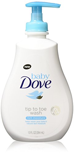 Baby Dove Rich Moisture Tip to Toe Wash and Shampoo 13 oz, Pack of 4
