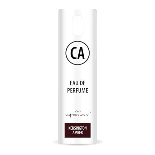 CA Perfume Impression of Kensington Amber For Women & Men Eau de Parfum Spray Atomizer Bottle 0.33 Fl Oz-X1