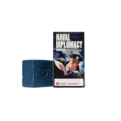 Duke Cannon Supply Co. Big Brick of Soap - Superior Grade, Large Men's Bar Soap, Limited Edition WWII Inspired Scents, Body Soap, Ocean, 10 oz
