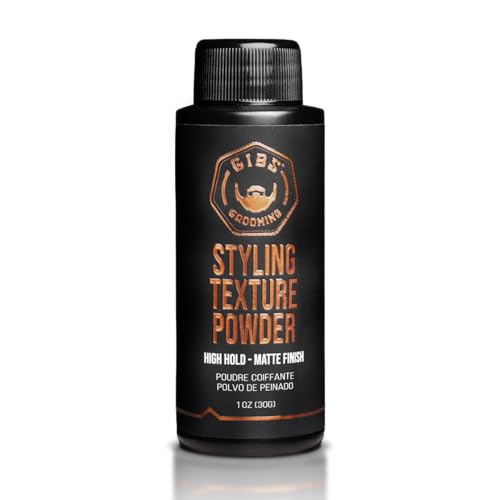 GIBS Grooming Styling Texture Powder - For Men and Women - Volumizing - High Hold - Matte Finish - Easy to Apply - 1oz (30g)