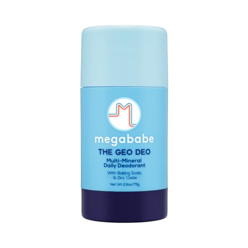 Megababe Daily Deodorant - The Geo Deo with Multi-Minerals | 72 hour Odor Protection | Aluminum-Free, All Natural | 2.6 oz