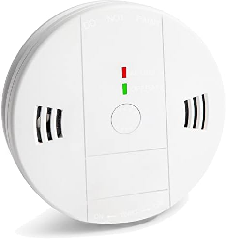 Combination Smoke and Carbon Monoxide Detector Alarm, Beeps Warning Smoke and CO Alarms for Basements Travel Home Office House Bedroom Living Room Car, Battery Operated,Comply with UL 217/2034, 1-Pack