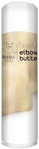The Blissful Dog Elbow Butter, Moisturizer for Dry, Cracked Elbow Calluses, Versatile Dog Balm, Lick-Safe Elbow Balm for Dogs, 0.50 oz.