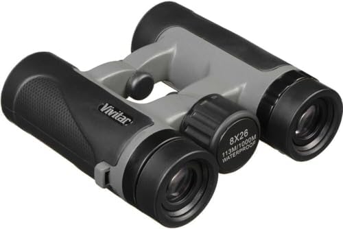 Vivitar Waterproof SR1 8x26 Binoculars Great for Bird and Wildlife Watching Water Proof Anti Fog Shock Proof Neutral BOYANCY VIV-S1-826