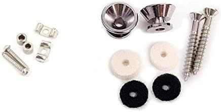 Fender Vintage-Style Stratocaster String Guides - Chrome & American Standard Series Strap Buttons - Chrome