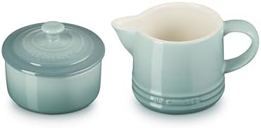 Le Creuset Stoneware Signature, Sea Salt Cream & Sugar Set, Cream: 300 ml, Sugar: 8oz