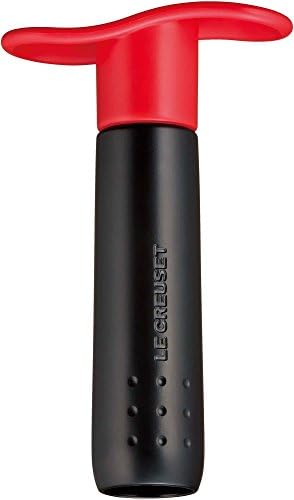Le Creuset Wine Pump and 3 Stoppers, Cerise