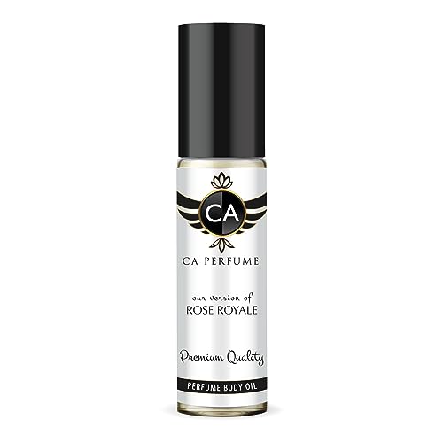 CA Perfume Impression of Rose Royale For Women & Men Replica Fragrance Body Oil Dupes Alcohol-Free Essential Aromatherapy Sample Travel Size Concentrated Long Lasting Attar Roll-On 0.3 Fl Oz/10ml
