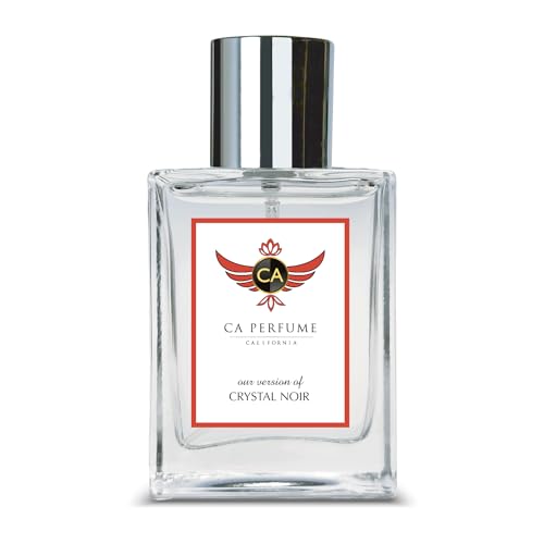 CA Perfume Impression of Crystal Noir For Women Replica Version Fragrance Dupes Concentrated Long Lasting Eau de Parfum Spray Refillable Atomizer Bottle 1.7 Fl Oz/50ml-X1