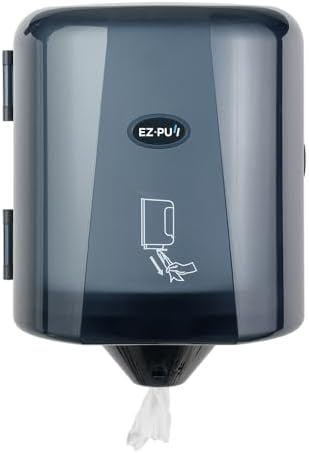 EZbrnd Wall Mount High Capacity Centerpull Paper Towel Dispenser for Commercial/Washroom/Office/FoodService, Pearl Black