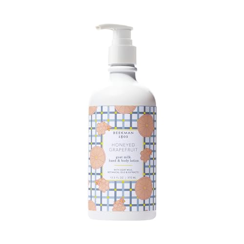 Beekman 1802 Goat Milk Lotion - Hydrates, & Softens Dry Skin, Body and Hand Lotion - With Shea Butter & Jojoba Oil - Lightweight, Non-Greasy, Cruelty-Free - Packaging May Vary