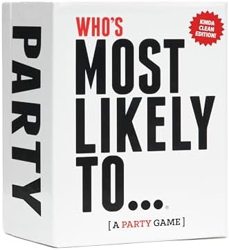 DSS Games Who's Most Likely to... Kinda Clean Family Edition [A Party Game]