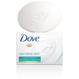 Dove Sensitive Skin Soap Bar, 113 g/4.0 oz, 16-pack