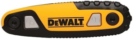 DeWalt DWHT70263M Ergonomic Push Button Locking Folding Metric Hex Key Set
