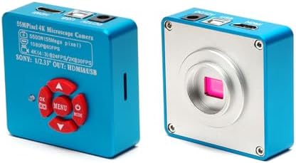 Generic High-Definition HDMI/USB Digital Trinocular Microscope Industrial Camera with C/CS Mount Electronic Eyepiece for Inspection and Repair,Microscope Camera, Black, C55MB