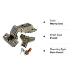 FERRARI 170 Degree Kitchen Door Hinge Kit for New or Replacement Door Hinges: Includes Hinge GM9579FE25F or C90300Aggws, Hinge Plate 3 mm H3 2t B112