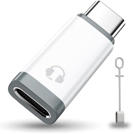 Lightning to USB C Audio Adapter USB Type C Male to Lightning HiFi Audio Female Headphones Mini Converter Fit with iPhone 16 15, iPad Pro/Air, MacBook, Galaxy S24 S23, Pixel 9 8 (Not for Charge&Data)