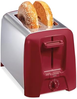 Hamilton Beach 2 Slice Toaster with Extra Wide Slots, Shade Selector, Auto-Shutoff, Cancel Button and Toast Boost, Red