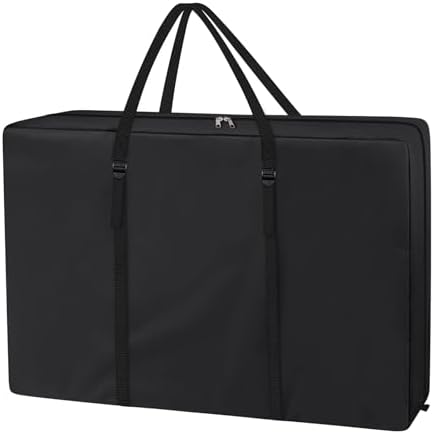 Explore Land Heavy Duty Chair Storage Bag for Folding Longue Zero Gravity Light Weight Transport Folding Rollator Walker (Black)