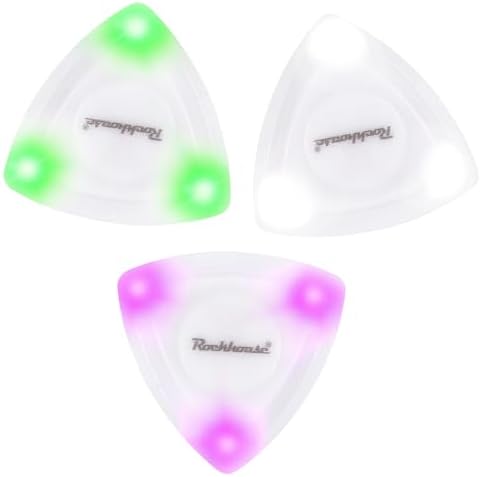 SUPVOX 3pcs Guitar Pick Guitar Picks Acoustic LED Guitar Picks Acoustic Guitar Picks Ukulele Picks Guitar Picks Medium Guitar Thumb Picks Replacement Guitar Picks Luminous Guitar Picks